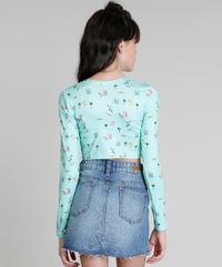 Blusa-de-Praia-Cropped-Infantil-Love-Dress-Estampada-de-Praia-Manga-Longa-Verde-Claro-9280901-Verde_Claro_3