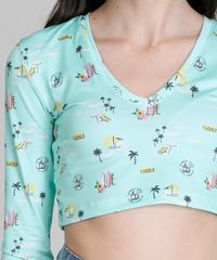 Blusa-de-Praia-Cropped-Infantil-Love-Dress-Estampada-de-Praia-Manga-Longa-Verde-Claro-9280901-Verde_Claro_4