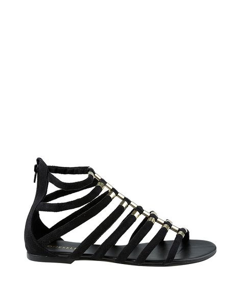 rasteira gladiadora preta