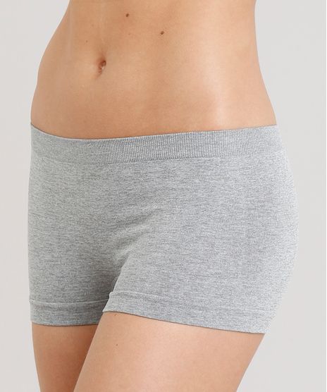 Calcinha-Boyshort-Sem-Costura-Cinza-Mescla-9126837-Cinza_Mescla_1