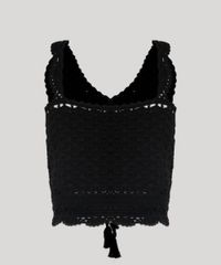 Regata-Cropped-Feminina-Dress-To-em-Croche-com-Tassel-Decote-V-Preta-9226941-Preto_6