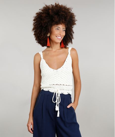 Regata-Cropped-Feminina-Dress-To-em-Croche-com-Tassel-Decote-V-Off-White-9226941-Off_White_1