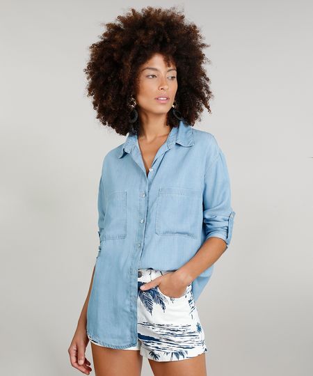 Camisa-Jeans-Feminina-Dress-To-Manga-Longa-Azul-Claro-9269786-Azul_Claro_1