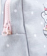Necessaire-Feminina-Estampada-de-Poas-com-Ratinhos-Cinza-Mescla-9312743-Cinza_Mescla_4