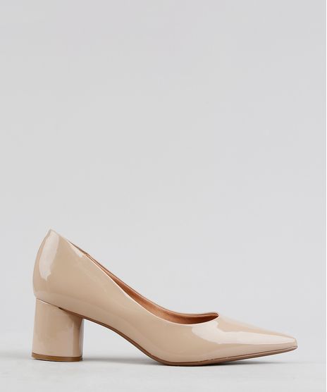 Scarpin-Feminino-Vizzano-em-Verniz-Salto-Redondo-Bege-9283658-Bege_1