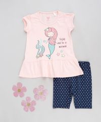 Conjunto-Infantil-de-Blusa-Sereia-Manga-Curta-Rose---Bermuda-Estampada-de-Poas-Azul-Marinho-9318873-Azul_Marinho_2