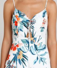 Macacao-Feminino-Dress-To-Estampado-Floral-com-Lace-Up-e-Vazado-Alcas-Finas-Decote-V-Branco-9237737-Branco_4