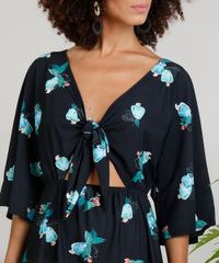 Saida-de-Praia-Dress-To-Estampada-de-Caju-com-No-Manga-Curta-Decote-V-com-Protecao-UV50--Preta-9242192-Preto_4