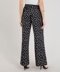 Calca-Feminina-Pantalona-Estampada-de-Poas-Preta-9243905-Preto_2