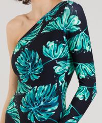 Maio-Body-Um-Ombro-So-sem-Bojo-Estampado-de-Folhas-com-Protecao-UV50--Preto-9286203-Preto_4