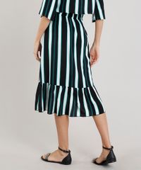 Saia-Midi-Feminina-Estampada-de-Listras-com-Babados-Preta-9234735-Preto_2