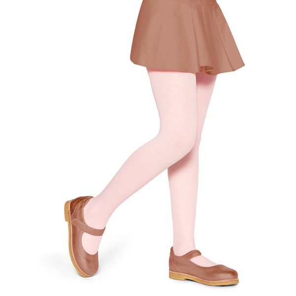 meia calça infantil de algodão lobinha rosa PP