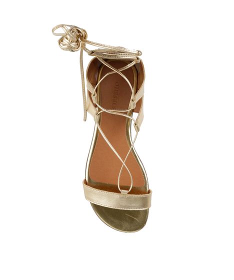 sandalia gladiadora rasteira dourada