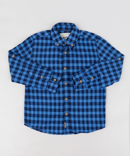 Camisa-Infantil-em-Flanela-Estampada-Xadrez-Manga-Longa-Azul-9187080-Azul_1 Camisa-Infantil-em-Flanela-Estampada-Xadrez-Manga-Longa-Azul-9187080-Azul_1