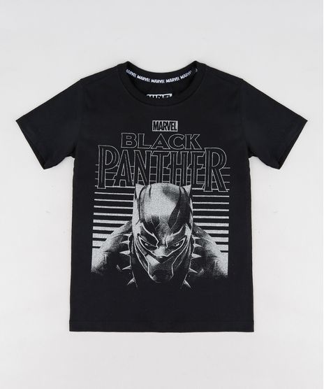Camiseta-Infantil-Pantera-Negra-Manga-Curta-Gola-Careca-Preta-9300861-Preto_1