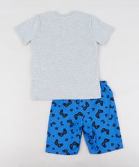 Pijama-Infantil-Video-Game-Manga-Curta-Cinza-Mescla-9288238-Cinza_Mescla_2