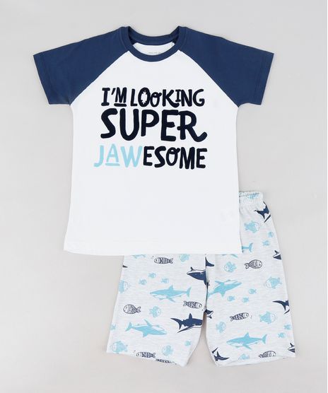 Pijama-Infantil-Tubarao-Raglan-Manga-Curta-Off-White-9288240-Off_White_1