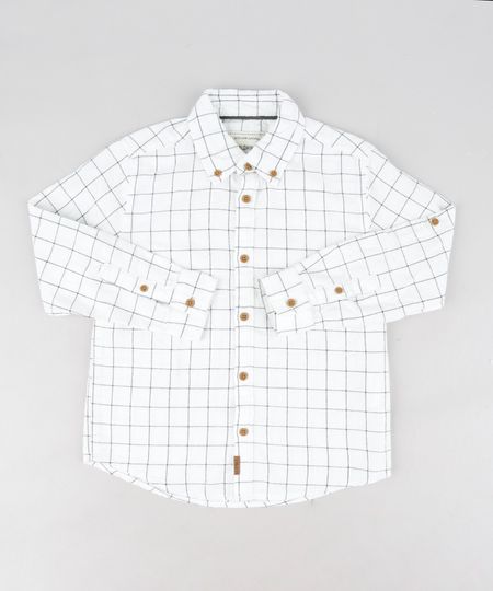 Camisa-Infantil-em-Flanela-Estampada-Xadrez-Manga-Longa-Branca-9187080-Branco_1 Camisa-Infantil-em-Flanela-Estampada-Xadrez-Manga-Longa-Branca-9187080-Branco_1