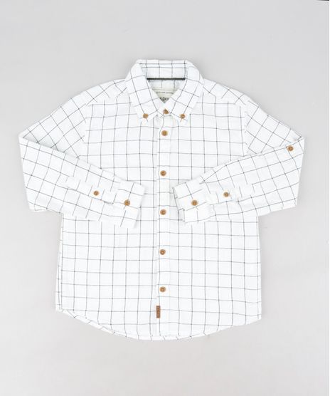 Camisa-Infantil-em-Flanela-Estampada-Xadrez-Manga-Longa-Branca-9187080-Branco_1