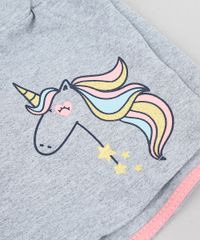 Short-Infantil-com-Estampa-de-Unicornio-e-Laco-Cinza-Mescla-9302692-Cinza_Mescla_3