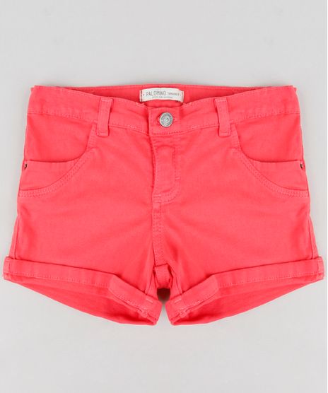 Short-Infantil-com-Bolsos-Barra-Dobrada-Coral-9285201-Coral_1