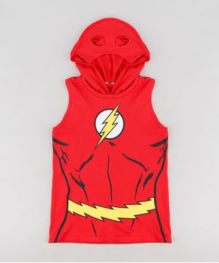 Regata-Infantil-The-Flash-com-Capuz-com-Mascara-Vermelha-9322353-Vermelho_1