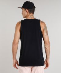 Regata-Masculina-com-Estampa-Floral-Gola-Careca-Preta-9298218-Preto_2