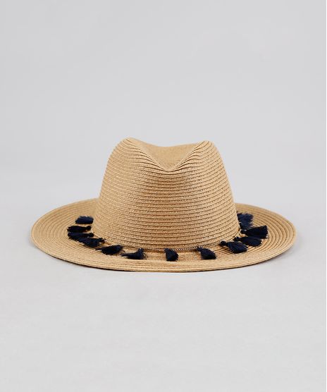 Chapeu-de-Praia-com-Tassel-e-Corrente-Bege-9243517-Bege_1