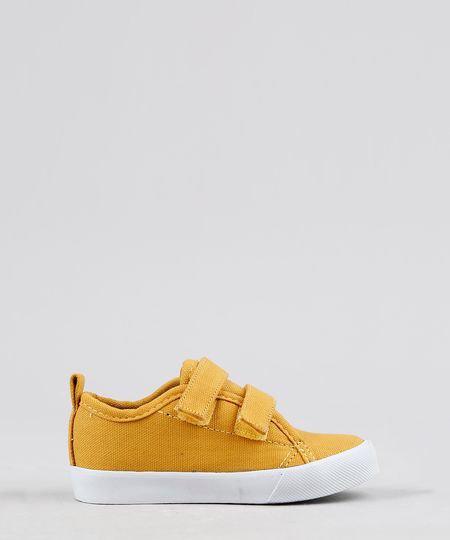 Tenis-Infantil-em-Lona-com-Velcro-Mostarda-9275464-Mostarda_1 Tenis-Infantil-em-Lona-com-Velcro-Mostarda-9275464-Mostarda_1