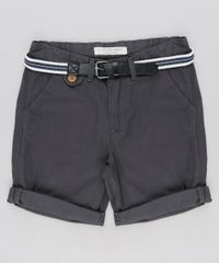 Bermuda-Color-Infantil-Slim-com-Cinto-Chumbo-9194510-Chumbo_1