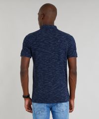 Polo-Masculina-Mescla-em-Piquet-Manga-Curta-Azul-Marinho-8960717-Azul_Marinho_2