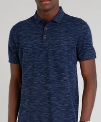 Polo-Masculina-Mescla-em-Piquet-Manga-Curta-Azul-Marinho-8960717-Azul_Marinho_4