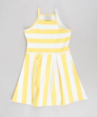 Vestido-Infantil-Evase-Halter-Neck-Listrado-Amarelo-9337793-Amarelo_1
