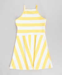 Vestido-Infantil-Evase-Halter-Neck-Listrado-Amarelo-9337793-Amarelo_2
