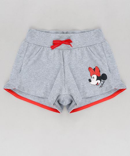 Short-Infantil-Minnie-com-Laco-Cinza-Mescla-9316295-Cinza_Mescla_1
