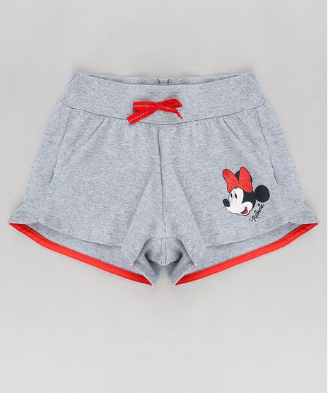 Short-Infantil-Minnie-com-Laco-Cinza-Mescla-9316295-Cinza_Mescla_1