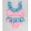 Biquini-Infantil-com-Estampa-Floral-e-Protecao-UV50--Rosa-Neon-9280960-Rosa_Neon_1