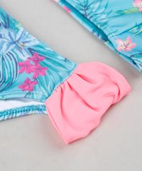 Biquini-Infantil-Estampado-Floral-com-Protecao-UV50--Verde-Agua-9280965-Verde_Agua_3