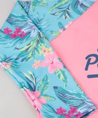 Blusa-de-Praia-Infantil-com-Estampa-Floral-Manga-Longa-com-Protecao-UV50--Rosa-Neon-9280962-Rosa_Neon_4
