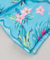 Saia-de-Praia-Infantil-com-Estampa-Floral-com-Protecao-UV50--Verde-Agua-9280963-Verde_Agua_4