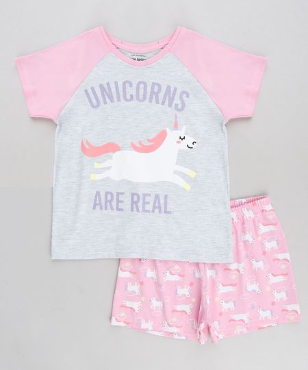 Pijama-Infantil-Unicornio-Manga-Curta-Rosa-9288065-Rosa_1 Pijama-Infantil-Unicornio-Manga-Curta-Rosa-9288065-Rosa_1