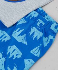 Pijama-Infantil-Pirata-Manga-Curta-Cinza-Mescla-9288239-Cinza_Mescla_4
