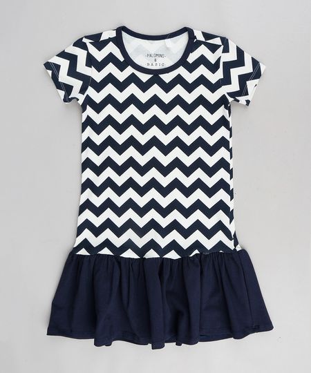 Vestido-Infantil-Estampado-Chevron-Manga-Curta-Gola-Redonda-Azul-Marinho-9376308-Azul_Marinho_1