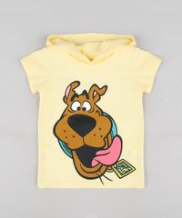 Camiseta-Infantil-Scooby-Doo-com-Capuz-Manga-Curta-Amarela-Claro-9303015-Amarelo_Claro_1