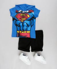 Camiseta-Infantil-Super-Homem-com-Capuz-Manga-Curta-Azul-Royal-9302999-Azul_Royal_3