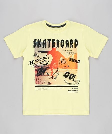 Camiseta-Infantil--Skateboard--Manga-Curta-Gola-Careca-Amarela-9316340-Amarelo_1 Camiseta-Infantil--Skateboard--Manga-Curta-Gola-Careca-Amarela-9316340-Amarelo_1