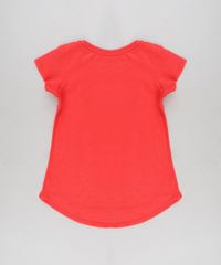 Blusa-Infantil-Minnie-com-Glitter-Manga-Curta-Decote-Redondo-Coral-9300982-Coral_2