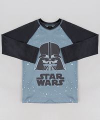 Camiseta-de-Praia-Infantil-Darth-Vader-Star-Wars-com-Protecao-UV50--Chumbo-9228734-Chumbo_1