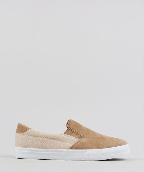Tenis-Masculino-Slip-On-com-Recorte-Caramelo-9315930-Caramelo_1