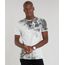 Camiseta-Masculina-Slim-Fit-com-Estampa-de-Flores-Manga-Curta-Gola-Careca-Cinza-Mescla-Claro-9310125-Cinza_Mescla_Claro_1